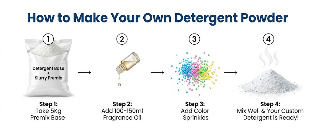 how to mix detergent powder making kit fragrance color sprinkles