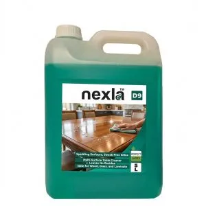 Nexla D9 Table Cleaner 5 litre teal green bottle – multi-surface streak-free formula by Nexla