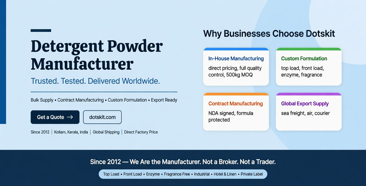 detergent powder manufacturing plant kollam kerala