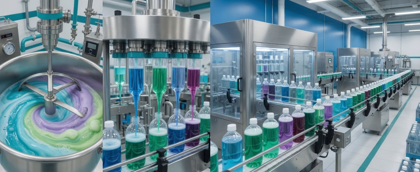 liquid detergent manufacturing process dotskit