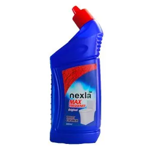 nexla disinfectant toilet cleaner 500 ml bottle – original formula with angled nozzle