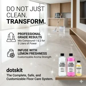 Floor Cleaner Making Kit ingredients used for floor cleaning liquid manufacturing