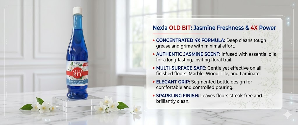 Eco Friendly Jasmine Floor Cleaner for Daily Floor Cleaning and Hygiene