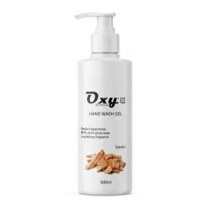 red sandal hand wash bottle with pump – ayurvedic antibacterial and skin brightening formula